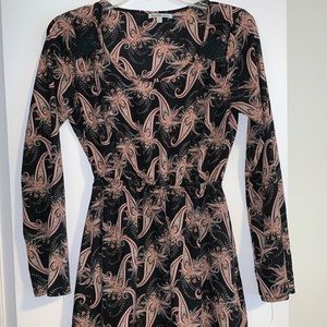 Paisley Long Sleeve Dress